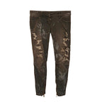 Balmain Grey Low Rise Distressed Jeans