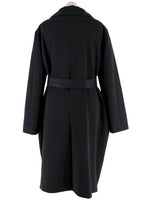 Marni Charcoal Belted Wool Blend Coat