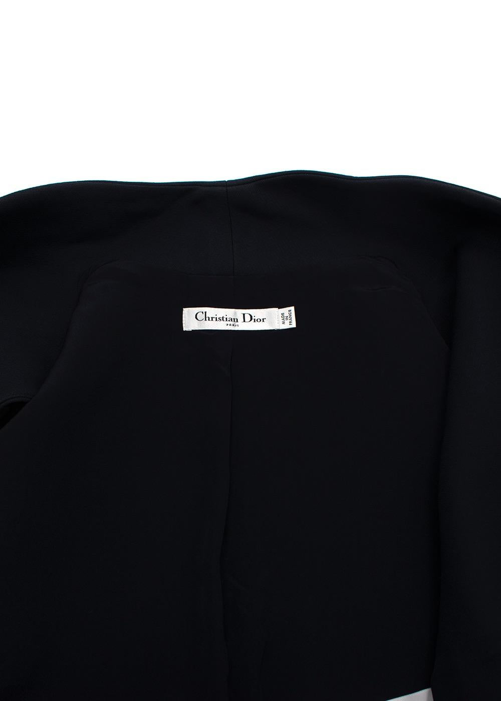 Dior Navy Sleeveless Longline Waistcoat