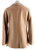 Giorgio Armani Beige Leather Blazer