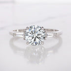 Verde 2ct IGI Lab-grown Round Cut Diamond Ring