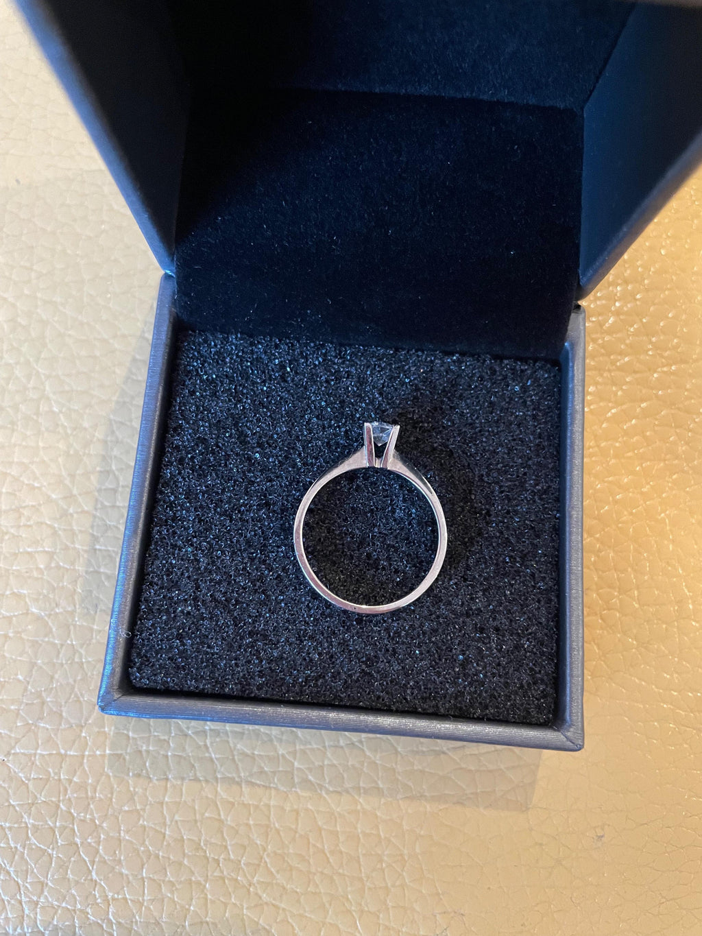 Bespoke18ct White Gold  0.4ct Natural Diamond Ring
