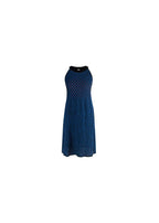 M blue & black knitted dress