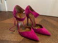 Aquazurra Pink Suede D'orsay  Heels