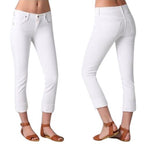 Citizens of Humanity Dani White Cropped Straight Leg Jeans