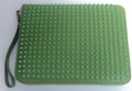 Christian Louboutin green cris case calf leather