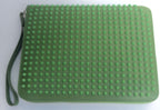 Christian Louboutin green cris case calf leather
