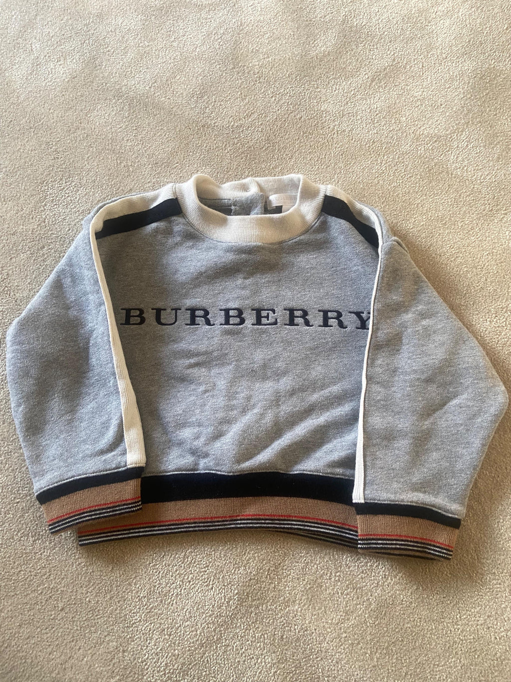 Kids Grey Cotton Sweatshirt
