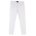 Koral White High-Waisted Slim Fit Denim Jeans