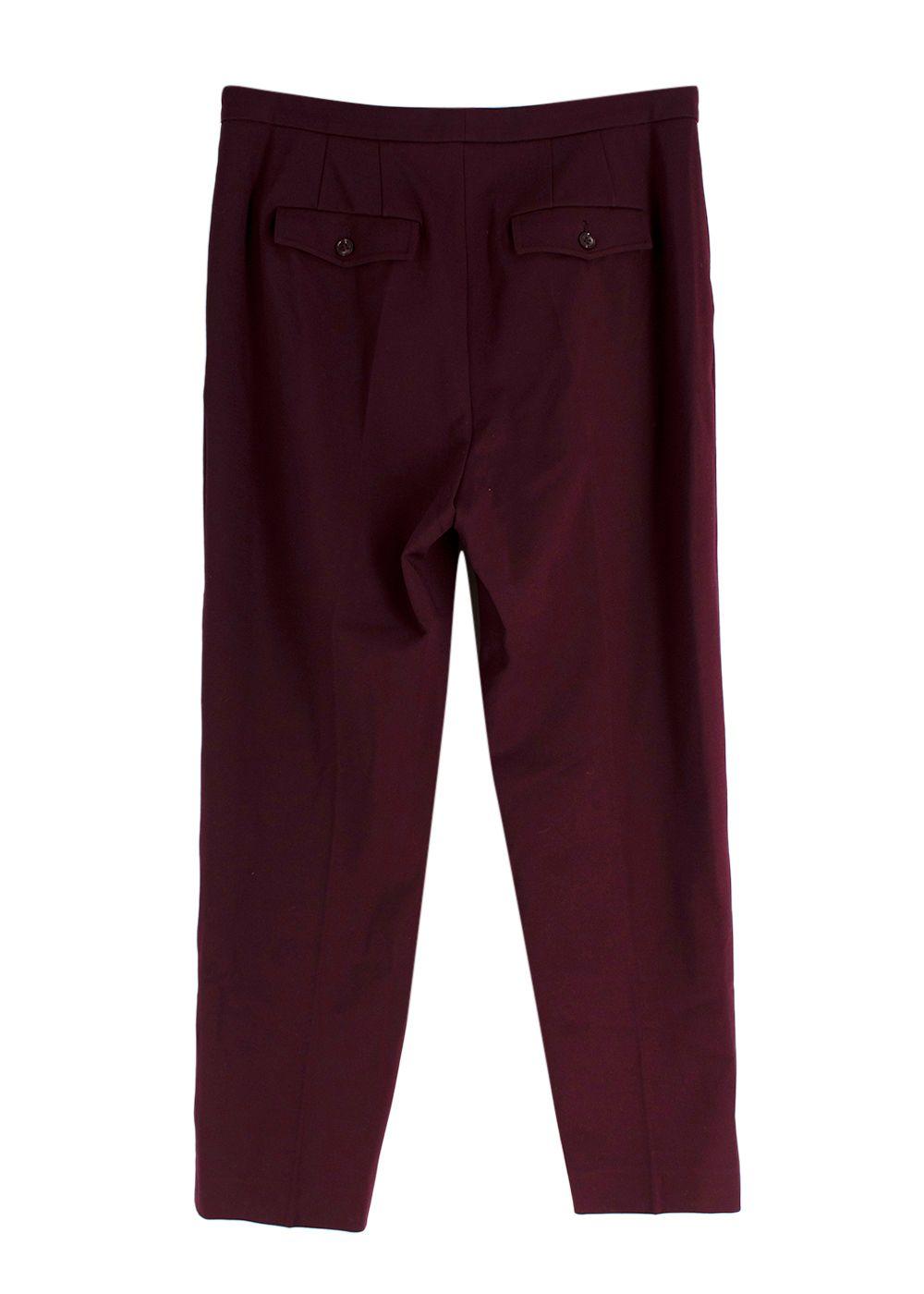 Dorothee Schumacher Burgundy Summer Cruise Trousers