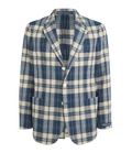 Ralph Lauren  Checked Single-Breasted Cotton Blazer