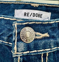 Re/Done Denim Mini Skirt