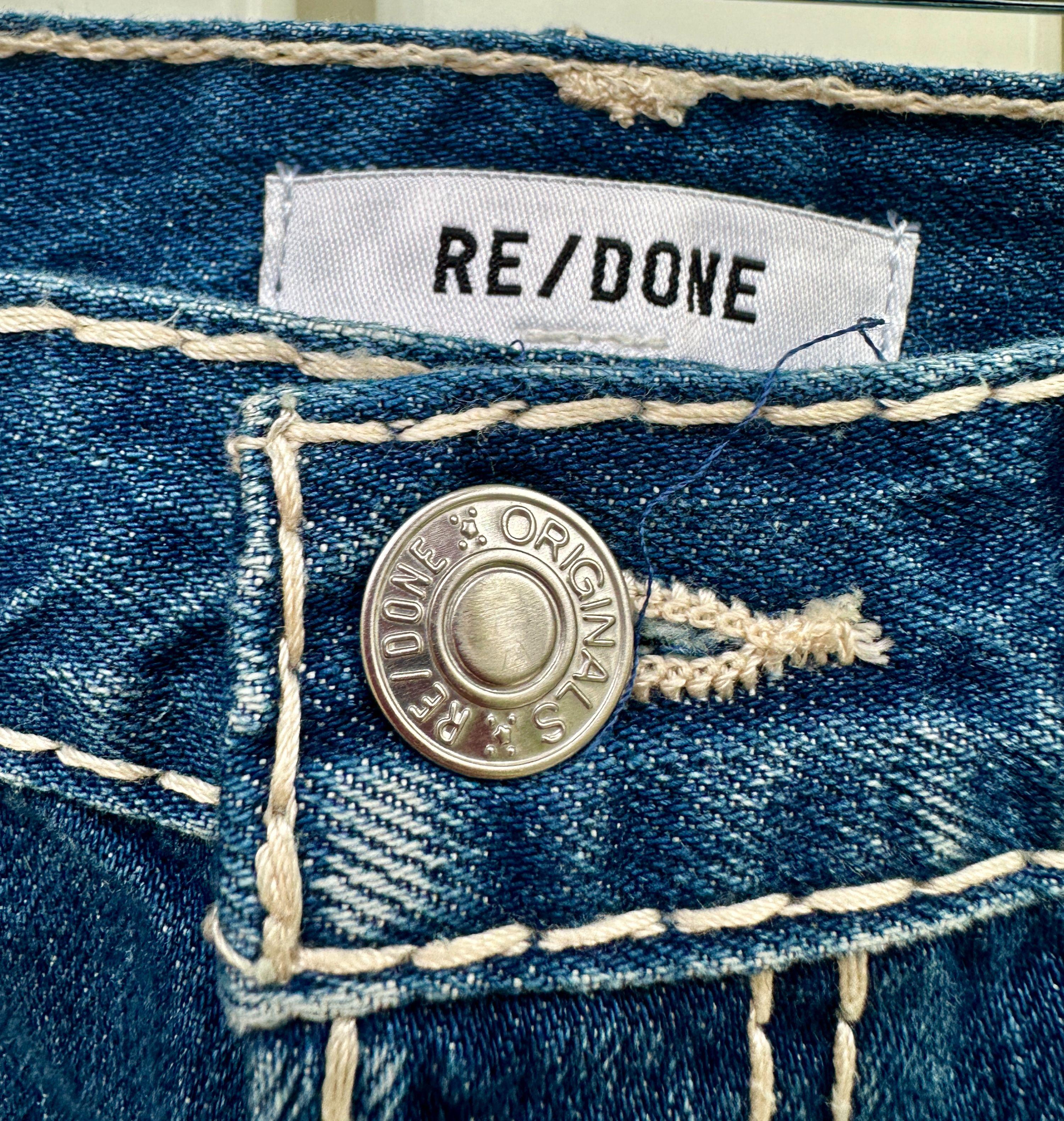 Re/Done Denim Mini Skirt