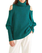 Antonio Berardi Teal Cold-shoulder Merino wool & Cashmere Jumper