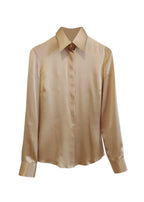 Dolce & Gabbana Champagne Gold Silk Shirt