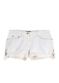 Roberto Cavalli White Denim Shorts