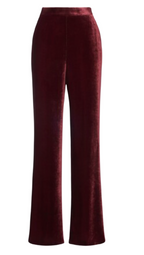 Etro Red Crushed Velvet Trousers