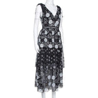 Starlet Deco Sequin Tiered Midi Dress