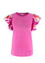 Emilio Pucci Pink Ruffled Sleeve T-Shirt