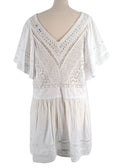 Sea New York White Guipure Mini Dress