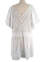 Sea New York White Guipure Mini Dress