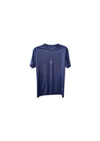 Black cotton jersey tiny logo T-shirtr