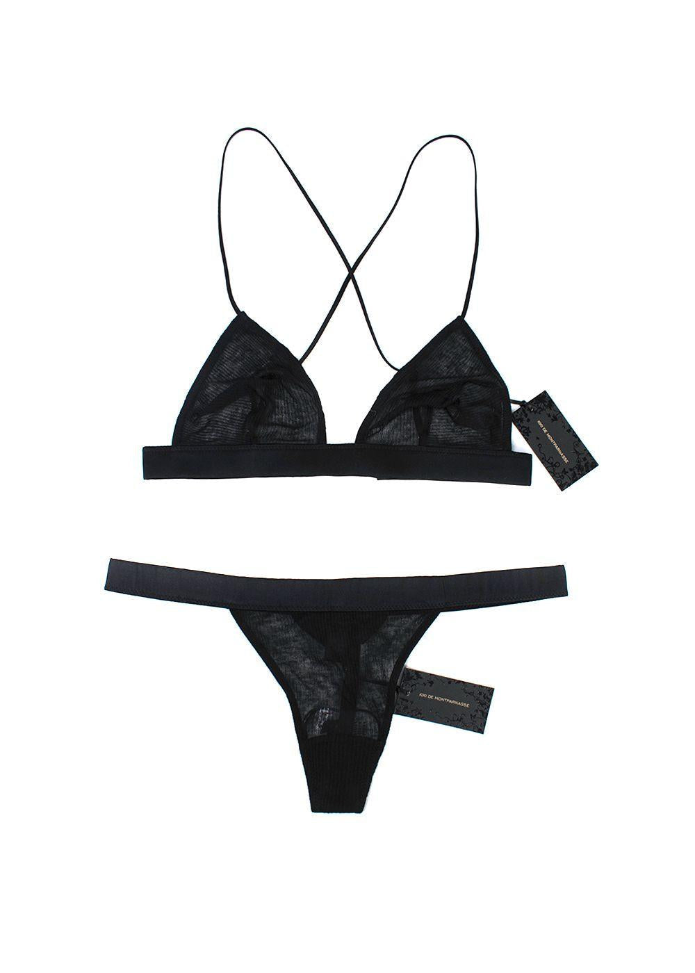 Kiki De Montparnasse Black Lingerie Set
