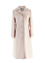 Gucci Pale Pink Overcoat with Tonal Zip Details