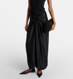 Toteme Knot-Detail Satin Maxi Skirt