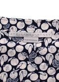 Stella McCartney Navy Lemon Print Silk Shirt