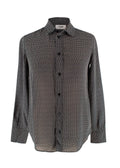 Celine Black and White Polka Dot Shirt