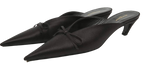 Balenciaga Black Satin Mules