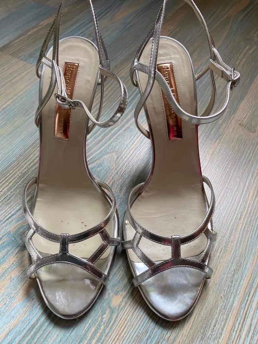 Rupert Sanderson Flare Gold Sandals