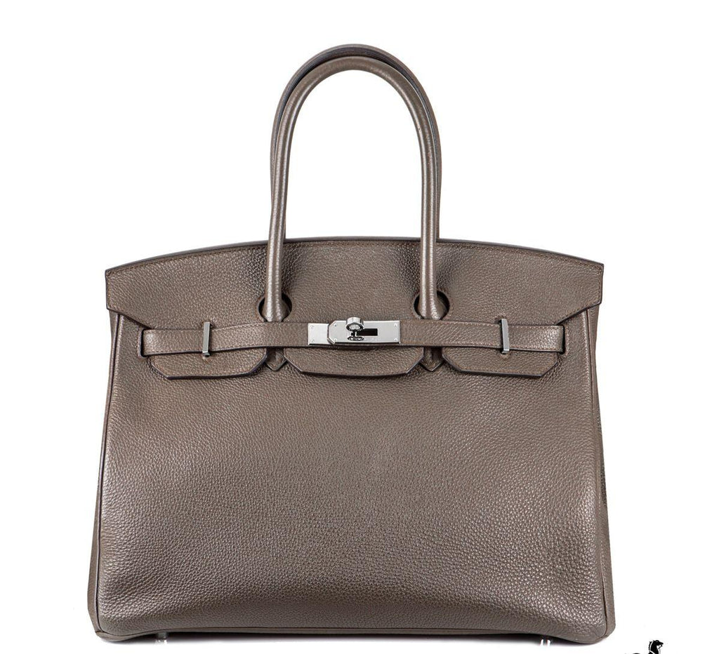 Hermes Birkin 35 in Gris Etain Togo Leather with Palladium Hardware