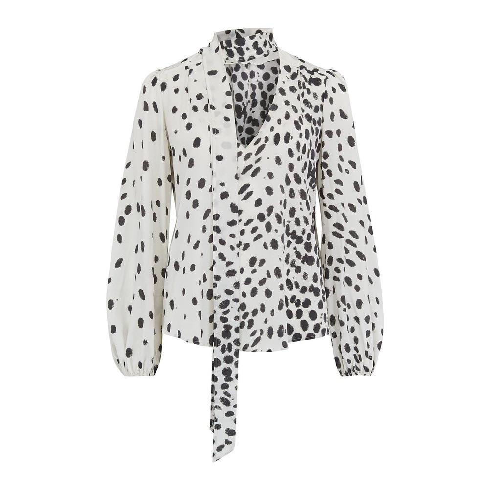 Rixo Polka Dot Moss Blouse