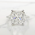 Verde 4ct IGI Lab-grown Radiant Cut G Colour Diamond Ring
