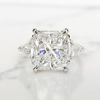 Verde 4ct IGI Lab-grown Radiant Cut G Colour Diamond Ring