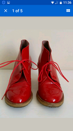 Robert Clergerie Patent Leather Ankle Boots