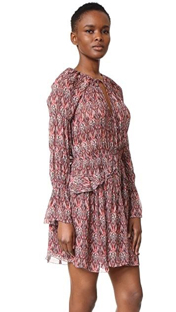 Iro Printed Layered Mini Dress