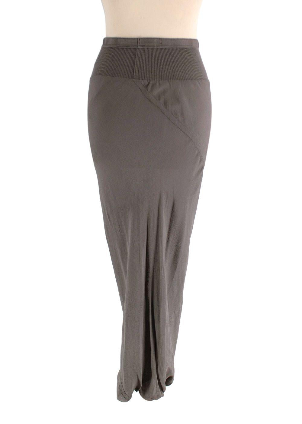 Rick Owens Silk Maxi Skirt
