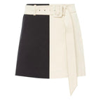 NANUSHKA Dyna Organic Cotton Denim Patchwork Skirt