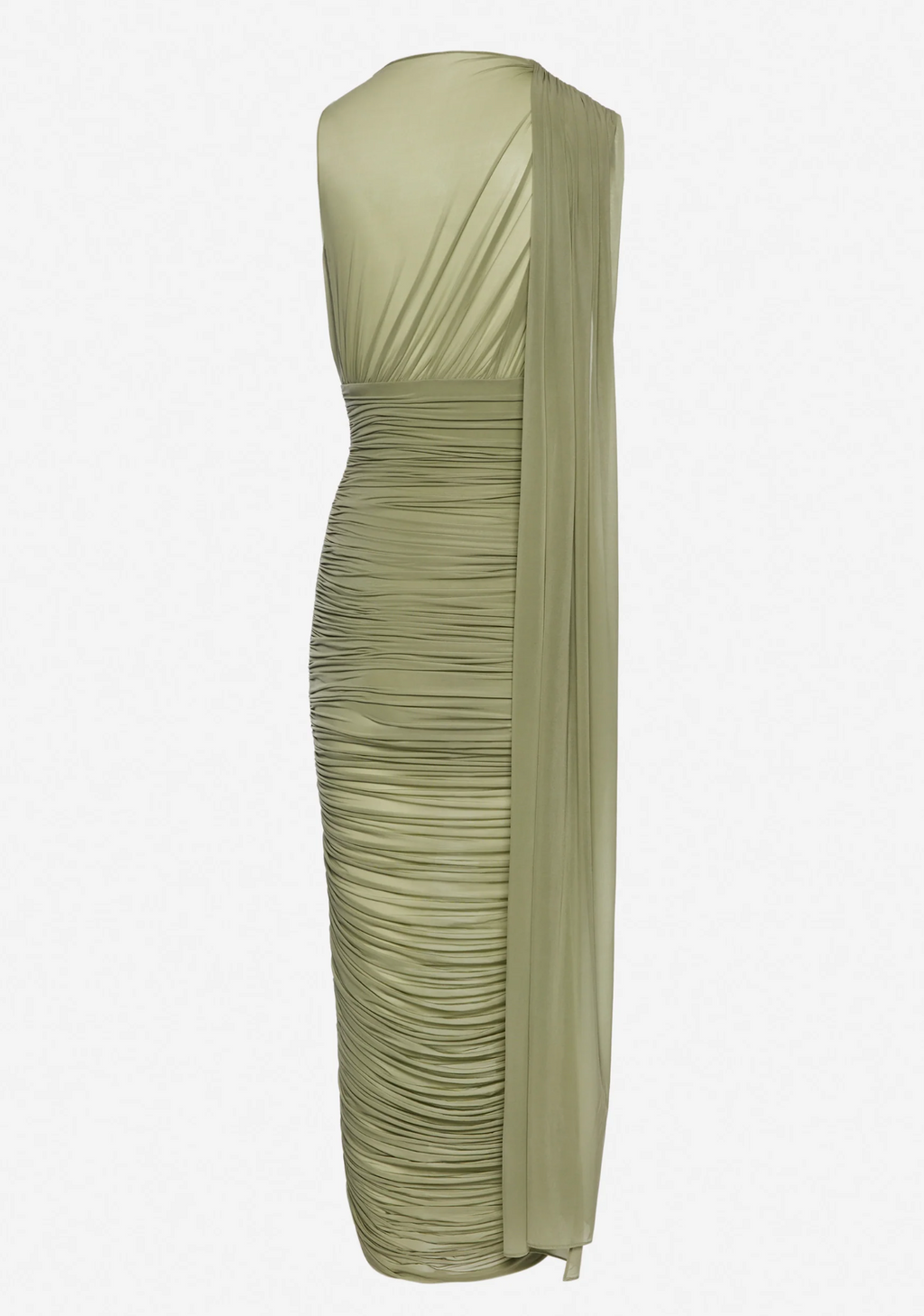 Magda Butrym Sheer Draped Midi Dress