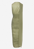 Magda Butrym Sheer Draped Midi Dress