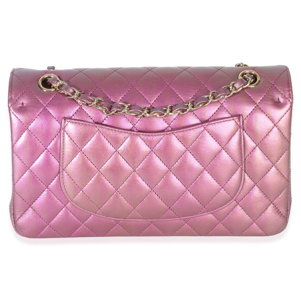 Chanel Iridescent Quilted Lambskin Medium Classic Double Flap Bag