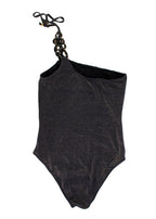 My Beachy Side One Shoulder Black Shimmer Swimsuit