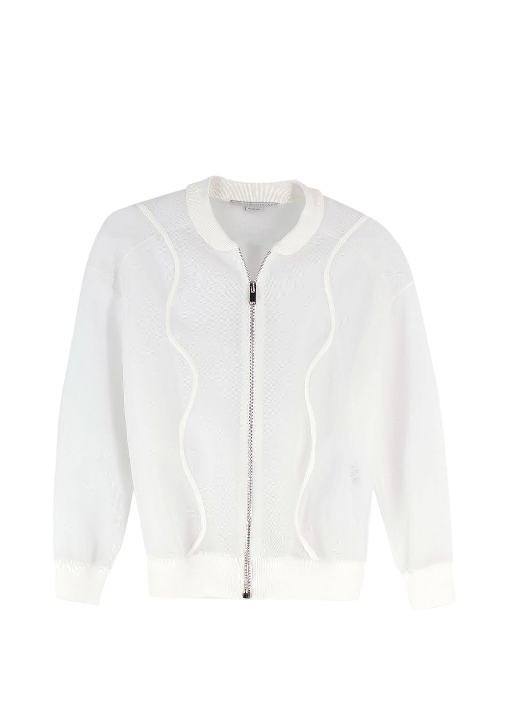 Stella McCartney Cream Netted Bomber Jacket