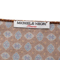 Michele Negri Brown & Blue Wool & Silk Handkerchief