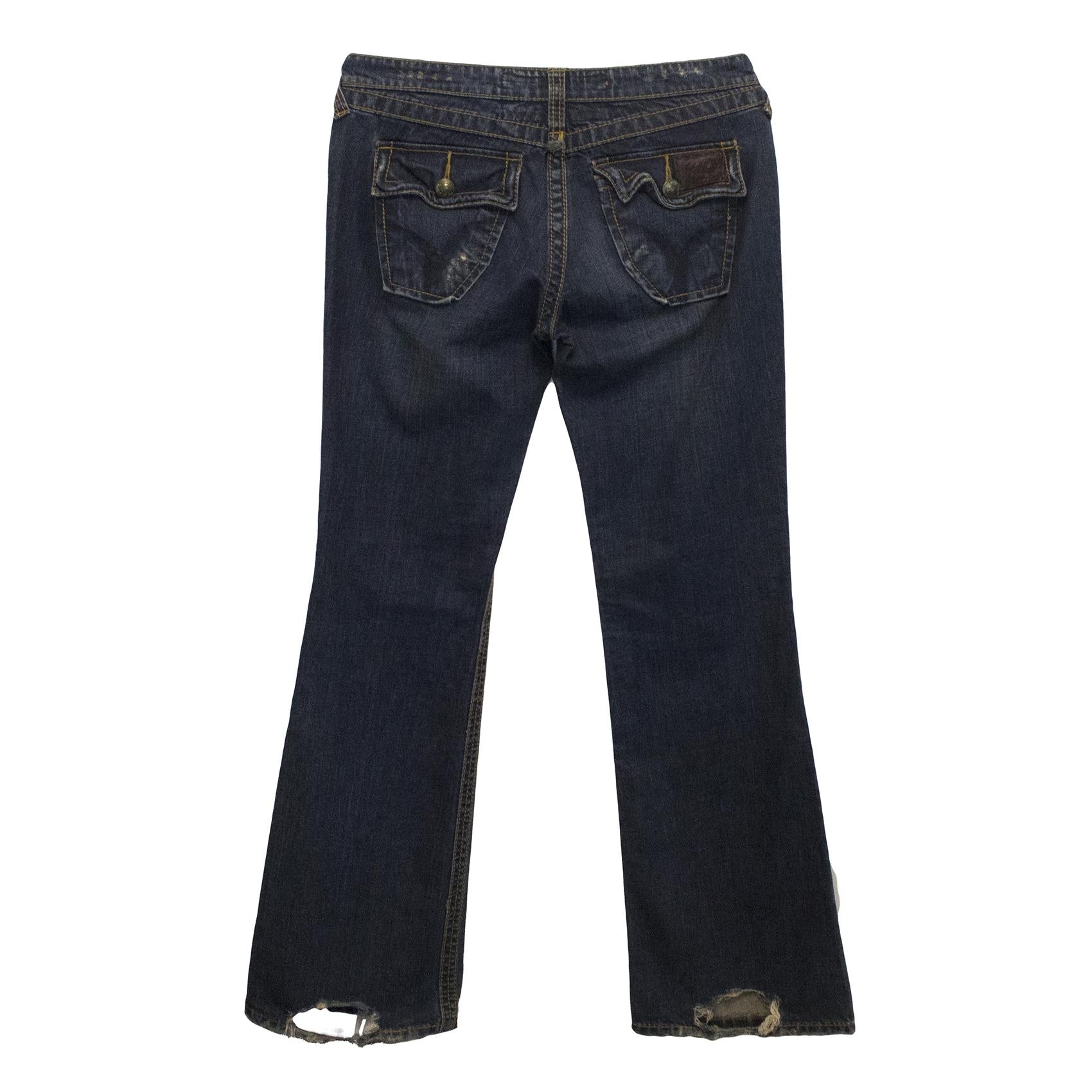 Stitch's Denim Distressed Style Jeans