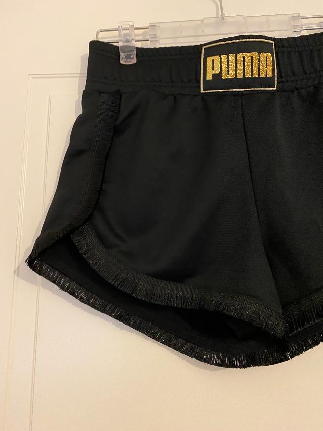 Charlotte Olympia x Puma drawstring black shorts