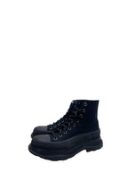Black Canvas Tread Sneakers
